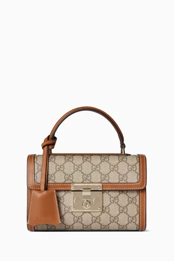 Padlock Top-handle Bag in GG Canvas