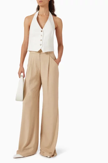 Arabella Metallic Pinstripe Vest