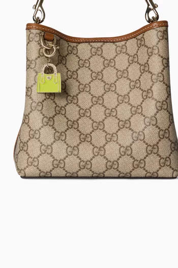 Diana Enamel Bag Charm in Gold-tone Metal