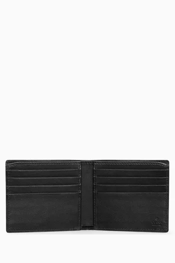 GG-embossed Bifold Wallet in Leather