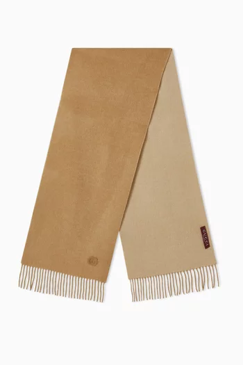 GG Patch Scarf in Cashmere