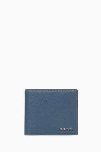 Bi-fold Wallet in Grained Leather