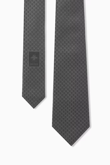 GG Tie in Silk Jacquard