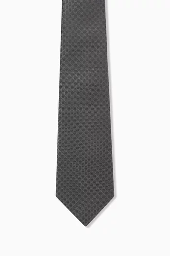 GG Tie in Silk Jacquard