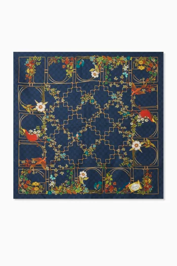 Printed Carré Scarf in Silk