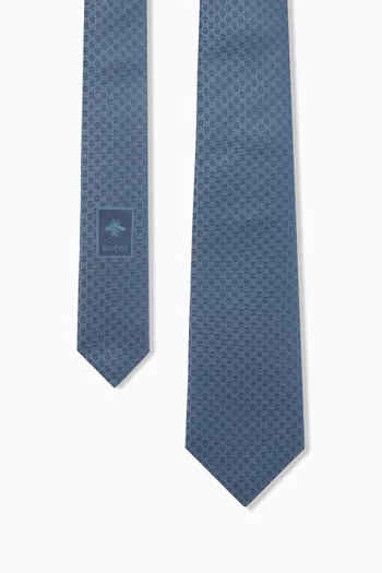 GG Tie in Silk Jacquard