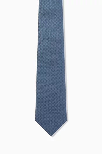GG Tie in Silk Jacquard