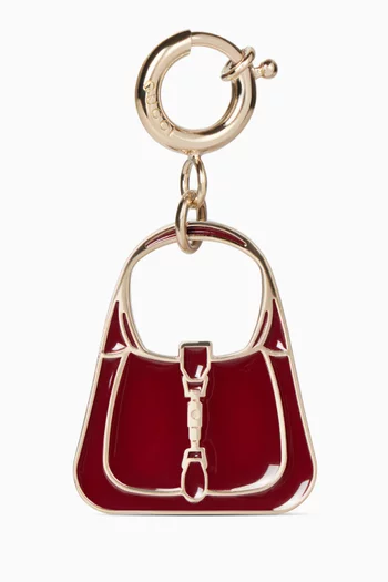 Jackie 1961 Enamel Bag Charm in Gold-tone Metal