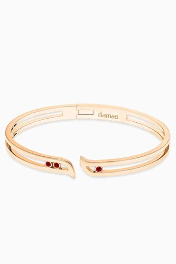Alif Ruby Brilliance Bracelet in 18kt Rose Gold