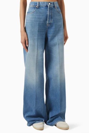 Wide-leg Jeans in Denim