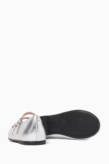 Horsebit Ballerinas in Leather