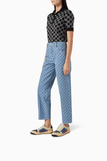 Screener Sneakers in GG Denim