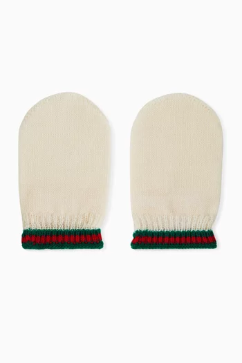 Knitted Gloves in Wool