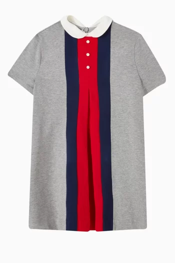 Web Stripe Dress in Cotton