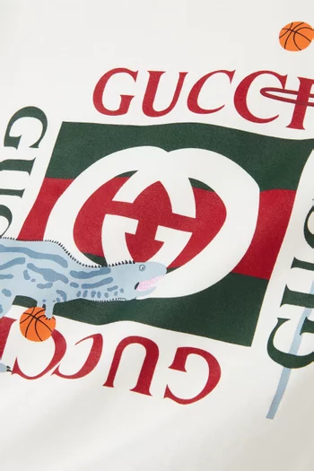 Graphic Logo T-shirt in Cotton