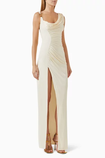 Medusa '95 Draped Gown in Jersey