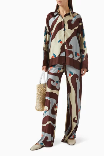 Karys Floral-print Shirt in LENZING™ Viscose Blend