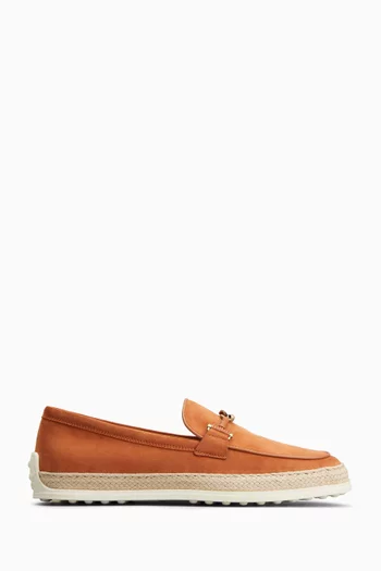 Double T Loafers in Suede