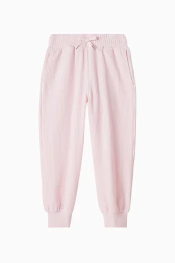 بنطال رياضي بشعار الماركة مزيج قطن