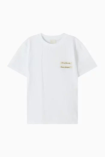 Logo Tag T-shirt in Cotton