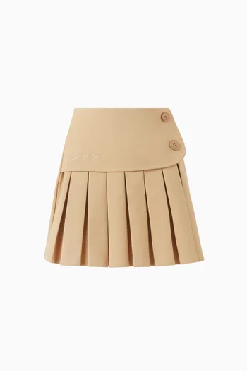 Pleated Skirt in Twill