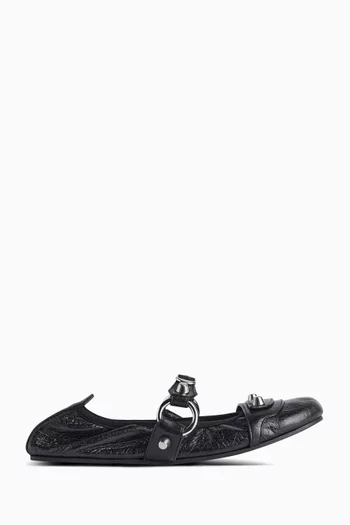 City Ballerina Pumps in Arena Lambskin