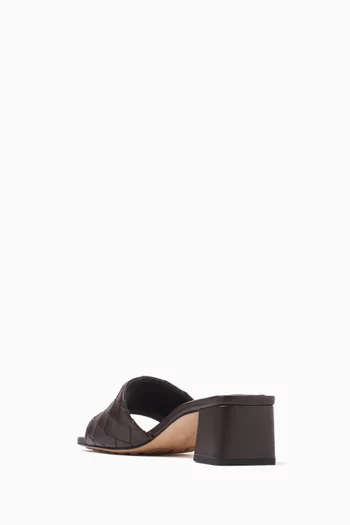 Parco 45 Mule Sandals in Intrecciato Leather