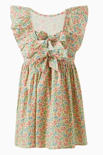 Cianna Floral Dress  in Organic Cotton
