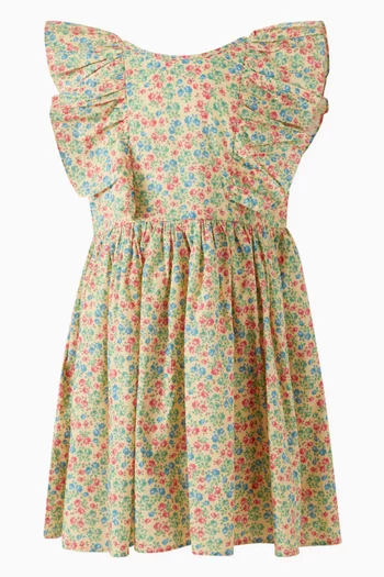 Cianna Floral Dress  in Organic Cotton