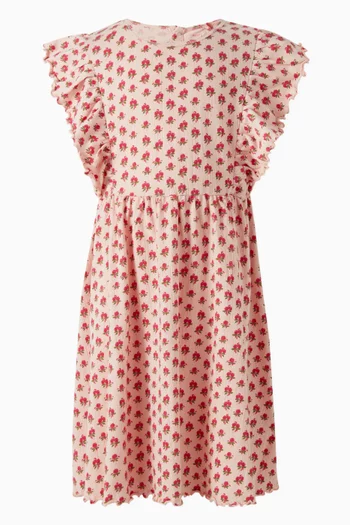 Floral-print Dress in Organic Cotton