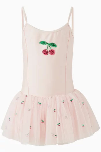 Marina Cherry Dress in Tulle
