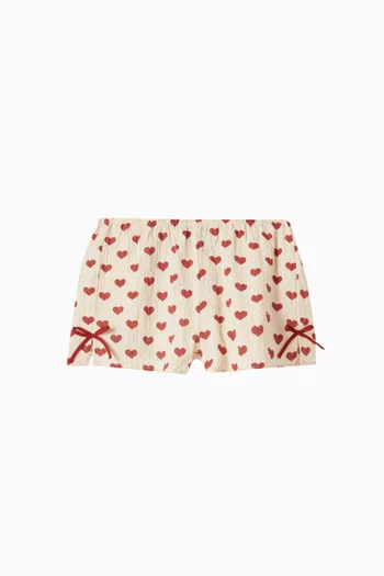 Ava Slit Shorts in Organic Cotton