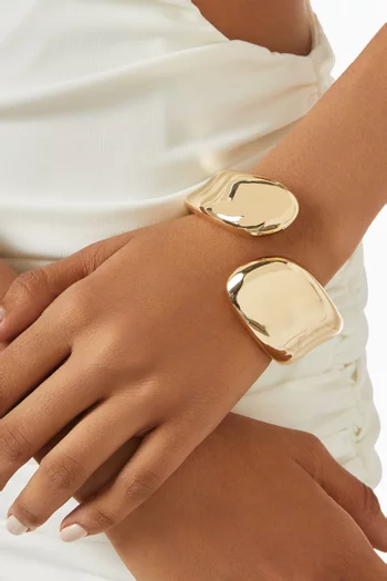 Solene Cuff in Gold-tone Brass