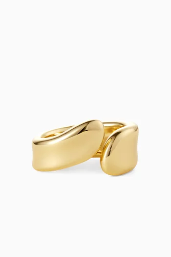 Solene Cuff in Gold-tone Brass