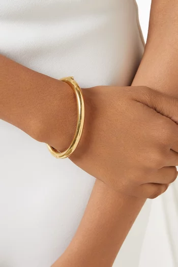 Gia Bangle in 14kt Gold-plated Metal