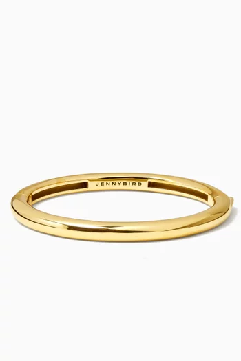 Gia Bangle in 14kt Gold-plated Metal