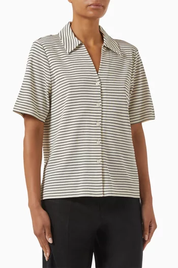 Resort Striped Shirt in Jersey