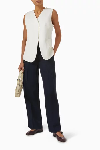 Drawstring Straight-leg Pants