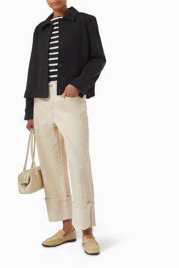 Trapeze Utility Jacket in Cotton Blend