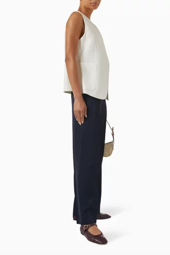 Wrap-front Waistcoat in Viscose Blend