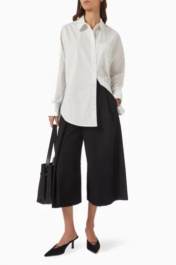 Tailored Pinstripe Shirt in Pima Cotton