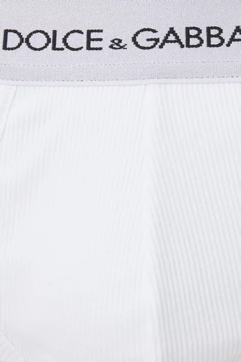 Logo Briefs in Cotton, Set of 2
