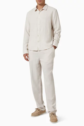 Pull-on Pants in Cotton Gauze