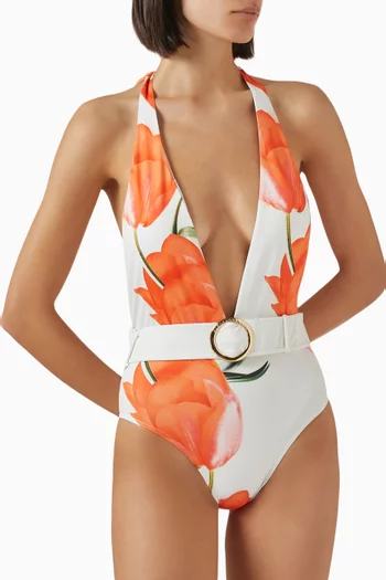 Eva Printed One-piece Swimsuit