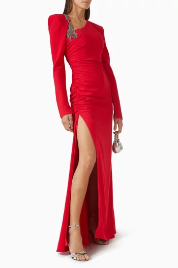 Gabrielle Gown in Crepe