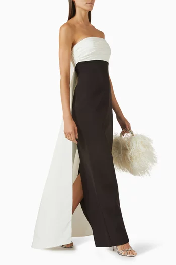 Odette Gown in Crepe & Taffeta