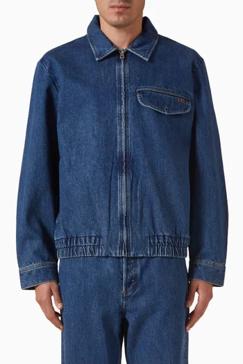 Fabrizio Zip Jacket in Denim
