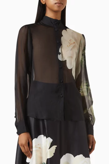 Alma Blouse in Viscose-silk