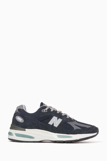 MADE in UK 991v2 Sneakers in Suede & Mesh