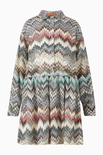 Zig Zag Mini Dress in Knit